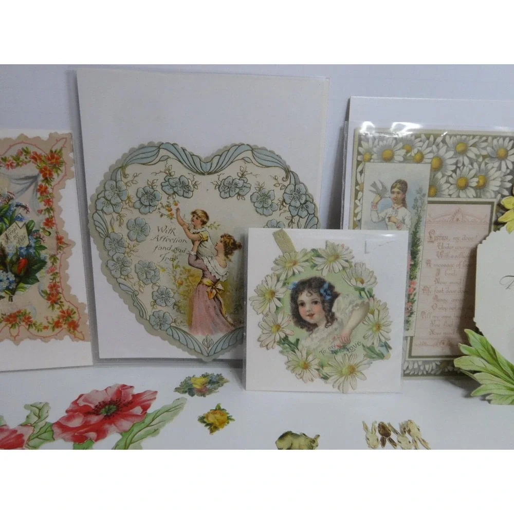 Antique German Die Cut Victorian Valentines Early 1900s Germany‎ & More